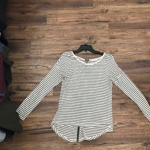 Long sleeve striped tee
